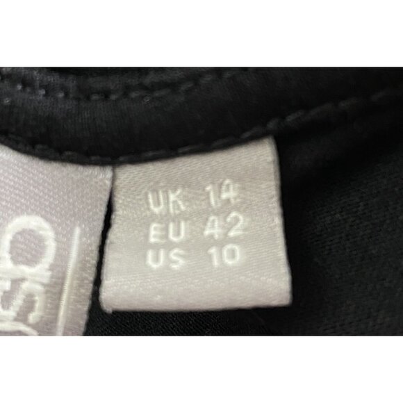 ASOS Women Kimono Dress Deep V Neck Maxi Thin Straps Sz 10 Black Feminine 15-2 - Picture 12 of 14